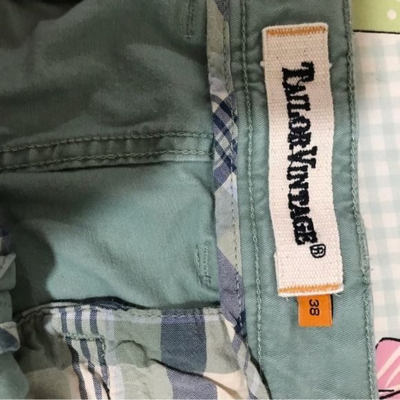 Taylor vintage Mens light blue green shorts Connecticut fit 9 inch inseam 38 - Picture 4 of 15